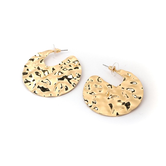 Urban Outfitters Jewelry - Gold Hammered Earrings Urban Outfitters Jewelry - Gold Hammered Earrings